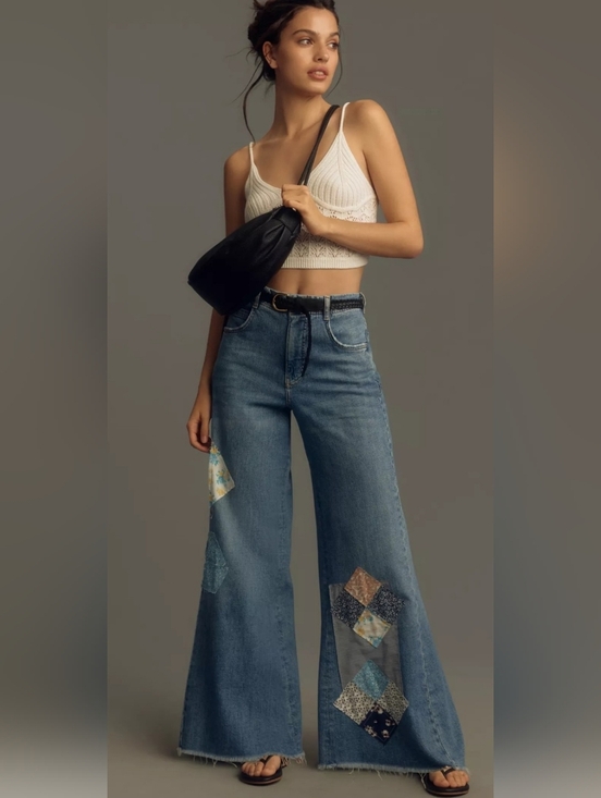 Pilcro Denim - Pilcro Patchwork Adi Jeans, Midrise, Size 28, New With Tags...SOLD OUT